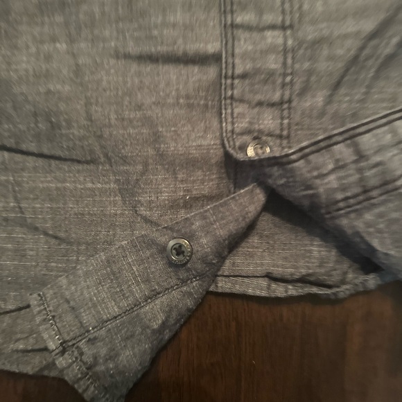 Rock & Republic Button UP Shirt Men’s XXL Gray Solid Color 100% Cotton - Picture 5 of 9